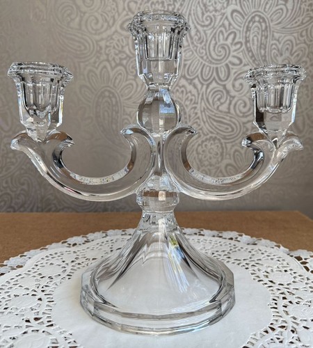 Crystal arm candle holder - crystal,