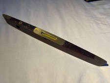Vintage J Rabone & Sons 6" Spirit Level Teak Wood and Brass No. 1626