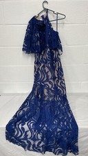 forever unique arlo sax blue dress size uk 10