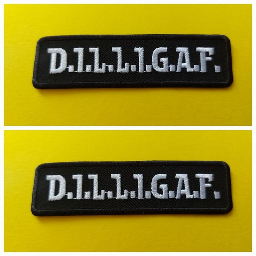 Pair biker slogan patches - pair,