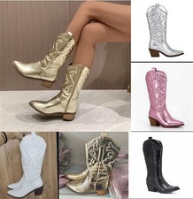 2024 Cowboy Boots Mid Calf