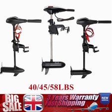 45/58/65 lbs Electric Outboard Engine Fishing Boat Motor Trolling Motor 12V