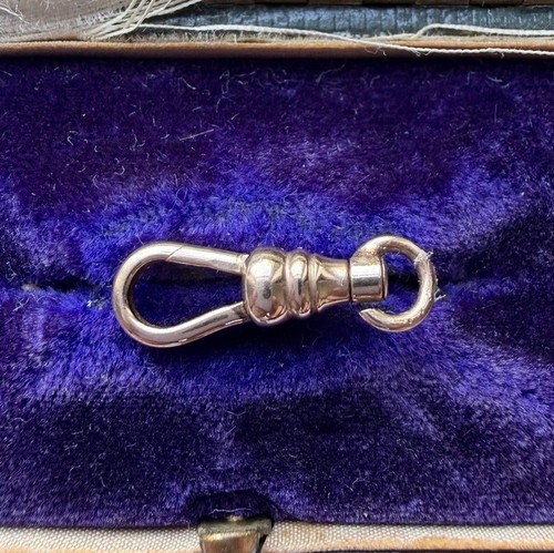 Vintage 9ct gold - dog, clip