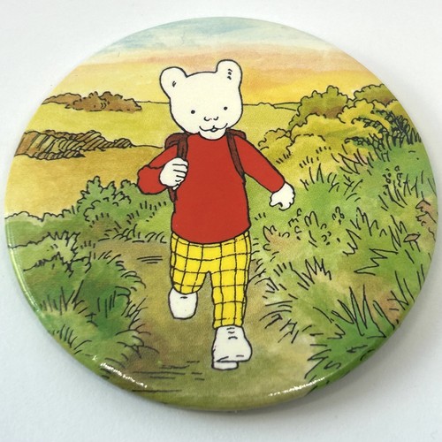 Rupert bear countryside button - bear,