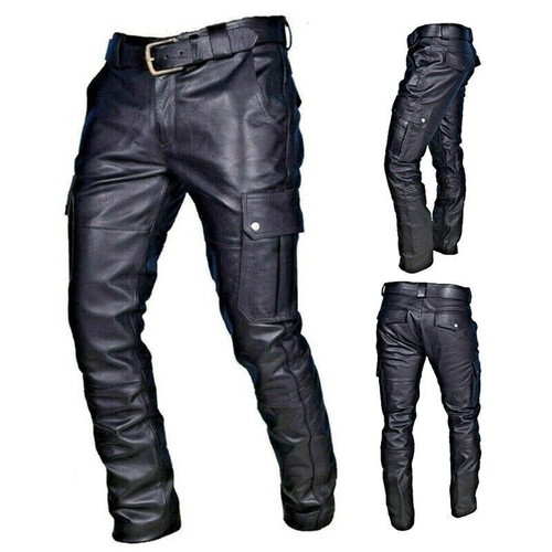 Men genuine leather - genuine, pant