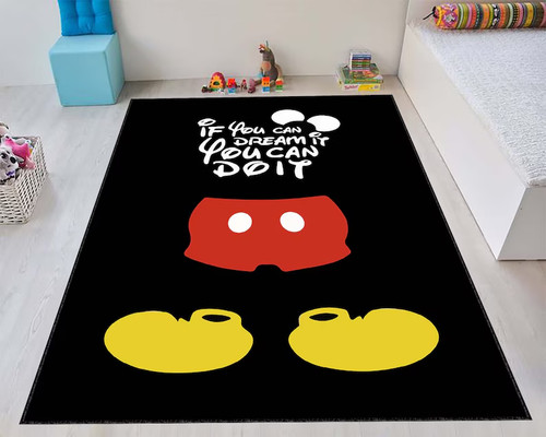 Mickey mouse rug cartoon kids - mouse,