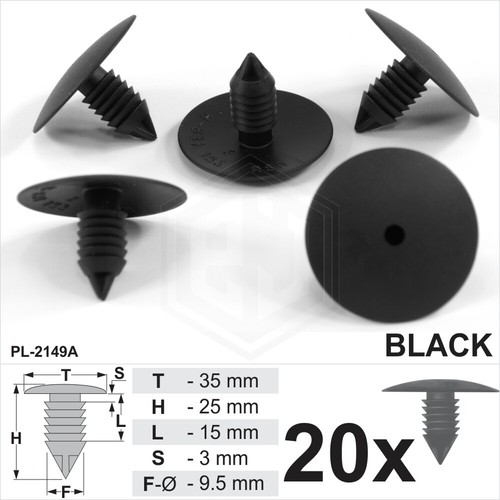 20x fir clips splashguard - 20x,