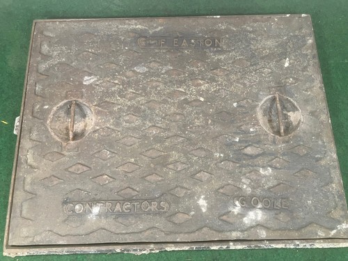 Cast iron manhole drain cover - drain,