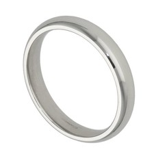 Mens Platinum 4mm Court