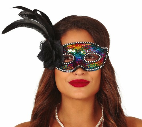 Ladies masquerade mask with - masquerade,