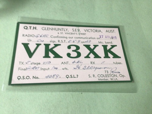 Vintage qsl radio - vintage,