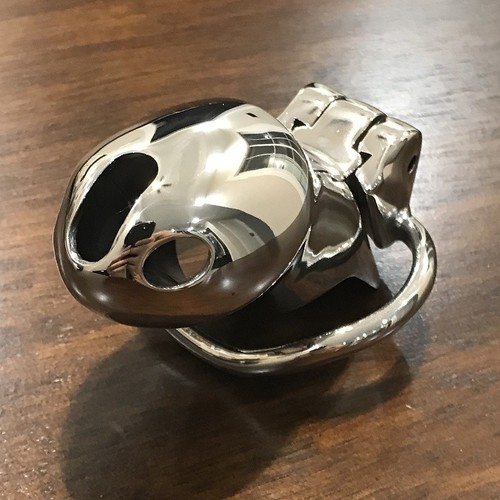 Stainless steel chastity - steel,