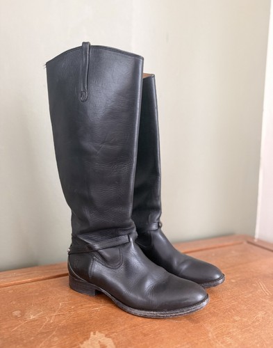 Vintage frye black - vintage, leather