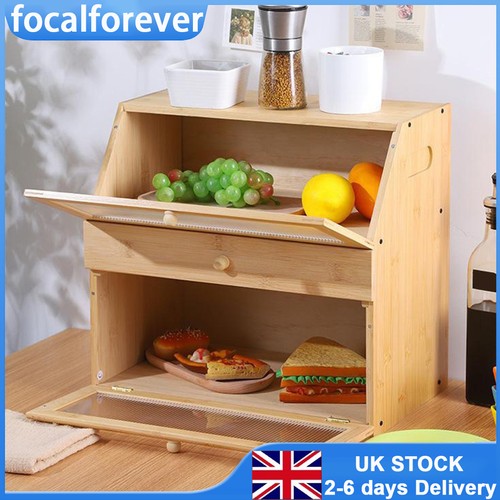 Bamboo bread bin case - bin,