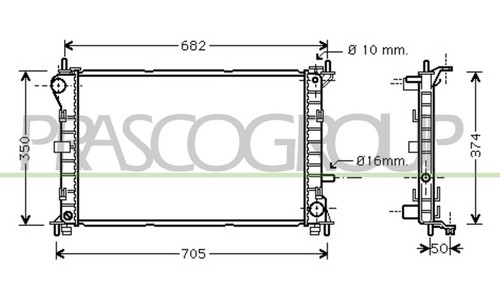 Ford focus radiator 1999 2007 - focus,