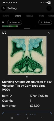 Art nouveau tiles - art,