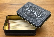 Matchbox Match Tin Metal Box