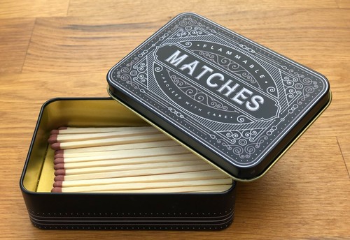 Matchbox match tin metal box - match,