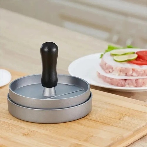 Stainless steel burger - steel, press