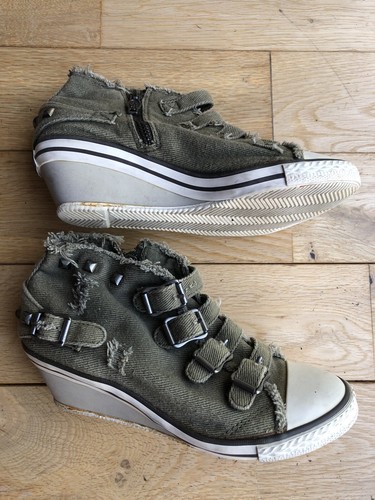 Ash wedge heel trainer shoes - ash,
