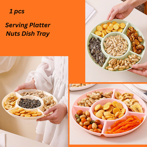 Party divided snack plate - party,