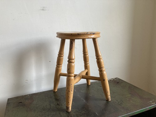 Antique rustic milking stool - rustic,