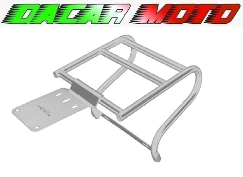 Rear chrome luggage rack - rear,
