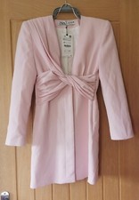 Zara Pink Wrap Blazer Womens Size XS RRP £79.99
