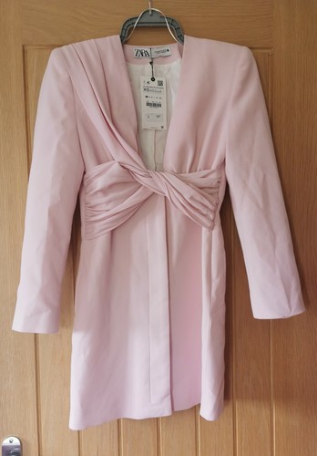 Zara pink wrap blazer womens - zara,