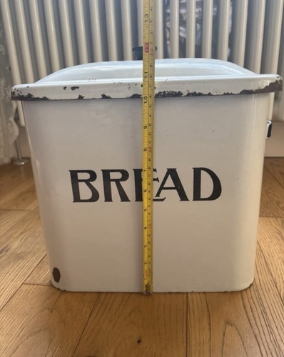 Vintage enamel metal - vintage, bin