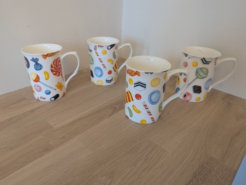Fine bone china set mugs - bone,