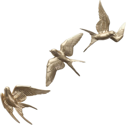 Resin swallows flying - swallows, 3d