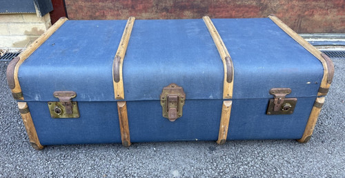 Large vintage steamer - vintage, trunk