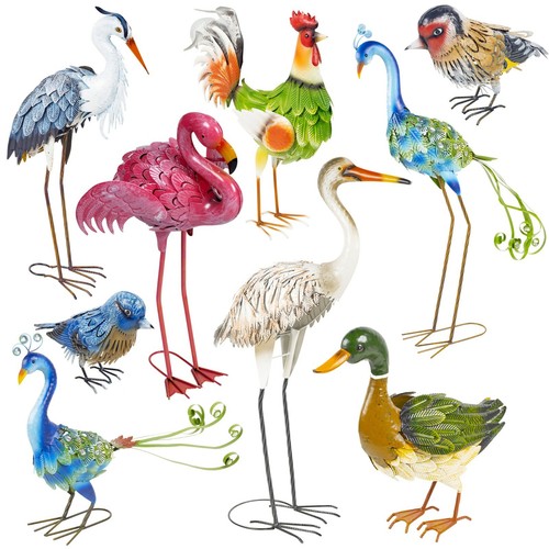 Decorative metal birds - decorative, outdoor
