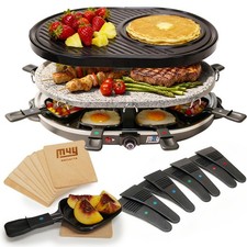 Raclette Stone Grill Stone Crepe Top Electric Indoor Party Table Top Machine M4Y