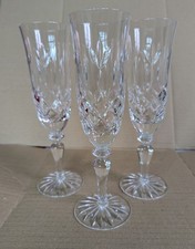 3 Vintage Cut Glass Champagne