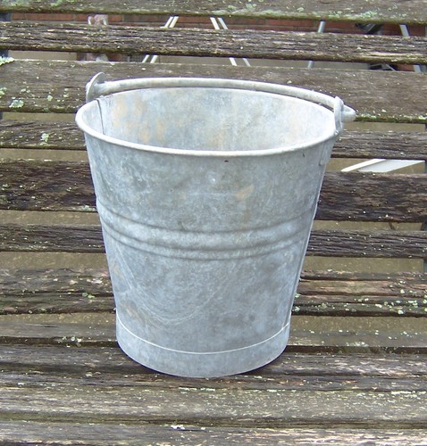 Vintage galvanized number - galvanized,