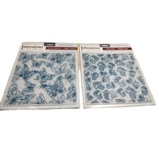 Crafters Companion, Embossalicious X 8x8 Embossing Folders, In Great Condition. 