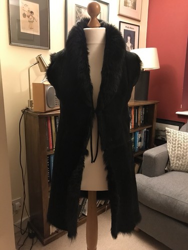 Ladies shearling waistcoat - shearling,