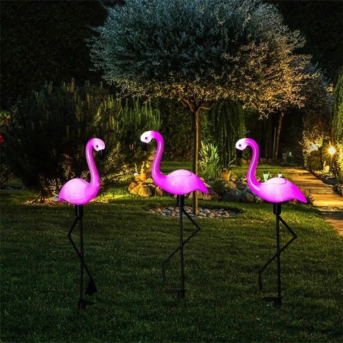 Flamingo solar garden lights - flamingo,