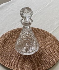 Waterford Crystal Alana Roly Poly Decanter Barware Spirits Brandy Criss Cross