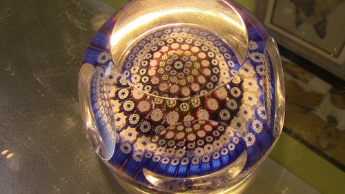 Whitefriars glass paperweight - whitefriars,