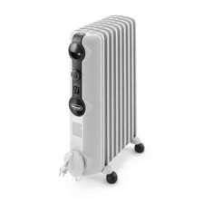Delonghi Oil Filled Radiator, 5kW Electric Heater, White, TRRS0715