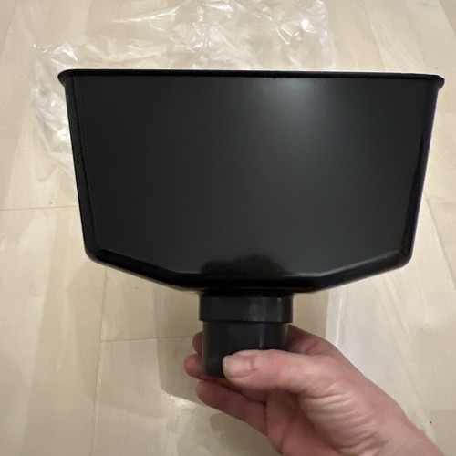 Black plastic rainwater - plastic,