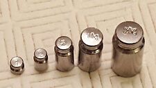 5 PCS 1G 2G 5G 10G 20G GRAMS PRECISION CHROME CALIBRATION SCALE WEIGHT SET KIT