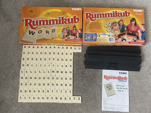 Rummikub word game from 1995 - word,