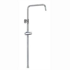 Shower Rigid Riser Rail Angled Carre Adjustable Chrome Stainless Steel ENKI G03
