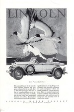 Vintage print auto car ad