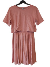 Asos Skater Dress With T-Shirt Overlay Nude Size UK 10 DH014 MM 03