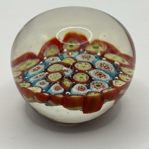Glass paperweight millefiori - glass,